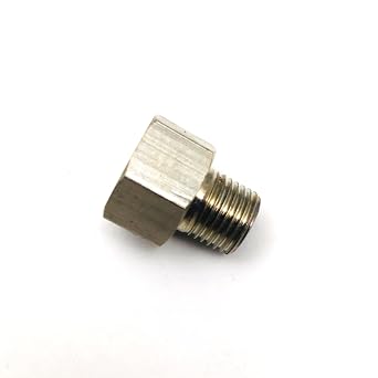 Pipe 1/4" BSPP Female to M10 M10X1 Male Metric Adapter Fitting Fuel Air 2 Units