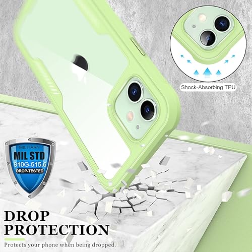 Miniatura 3 de FUNMIKO - Funda compatible con iPhone 12 Pro, iPhone 12, con protector de pantalla integrado, de grado militar, prueba de caída de 21pies, funda