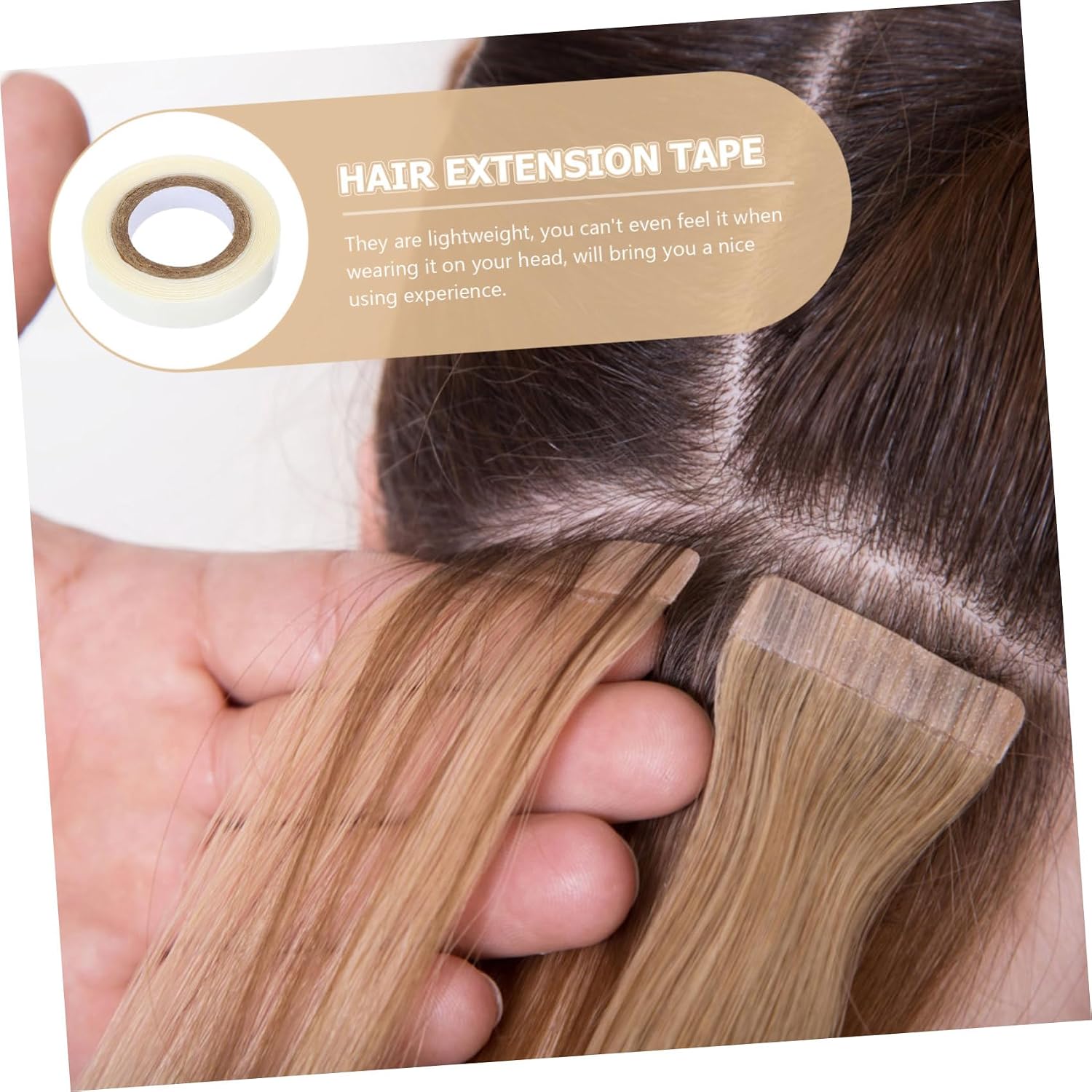 DOITOOL 5rolls Heavy Duty Two Sided Tape Lace Front Wig Tape Women Wig Adhesive for Hair