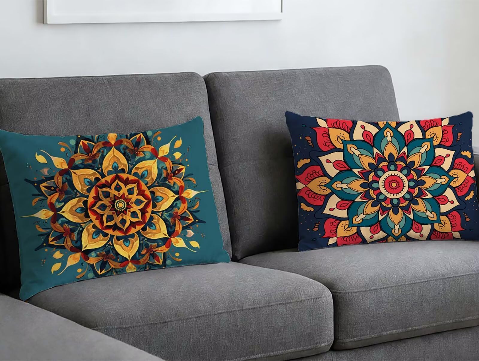 Housse de coussin velours 60x80 bohême au fini haut de gamme pour décoration maison