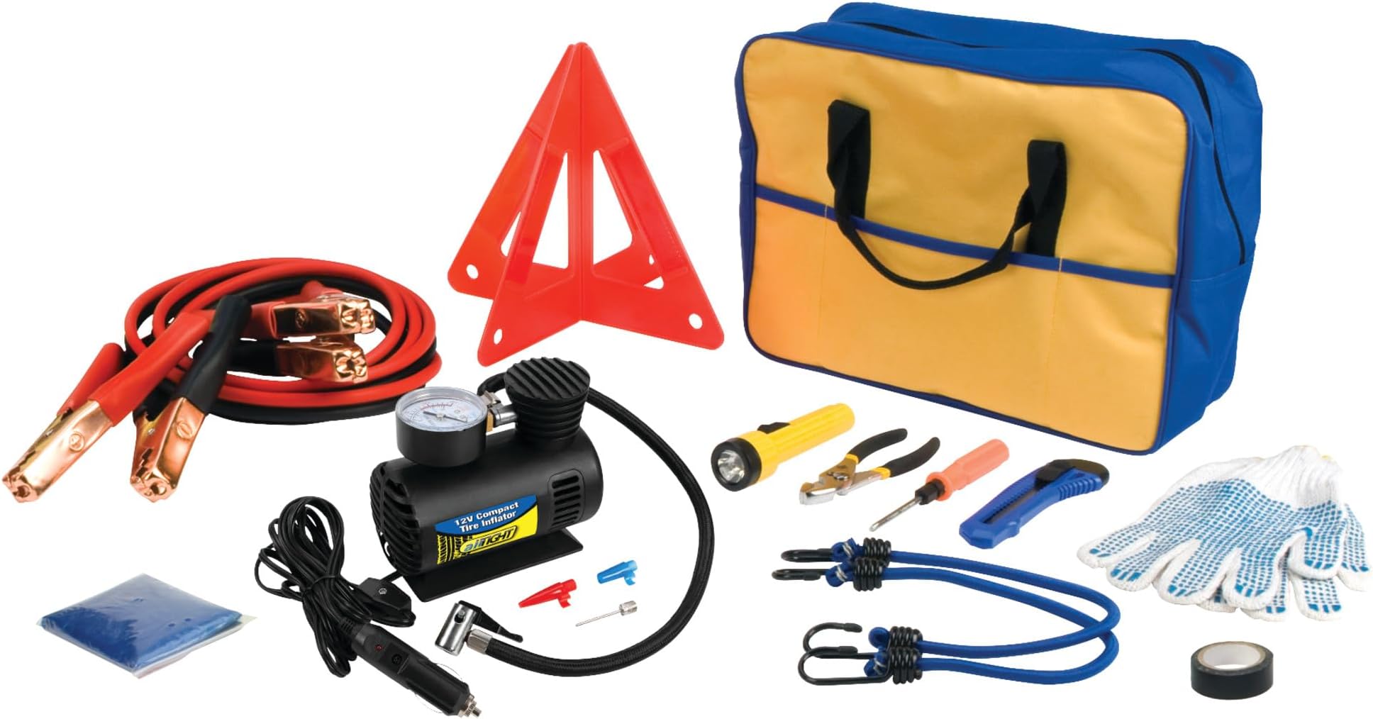 Performance Tool 60220 Premium Roadside Emergency Kit With Jumper Cables