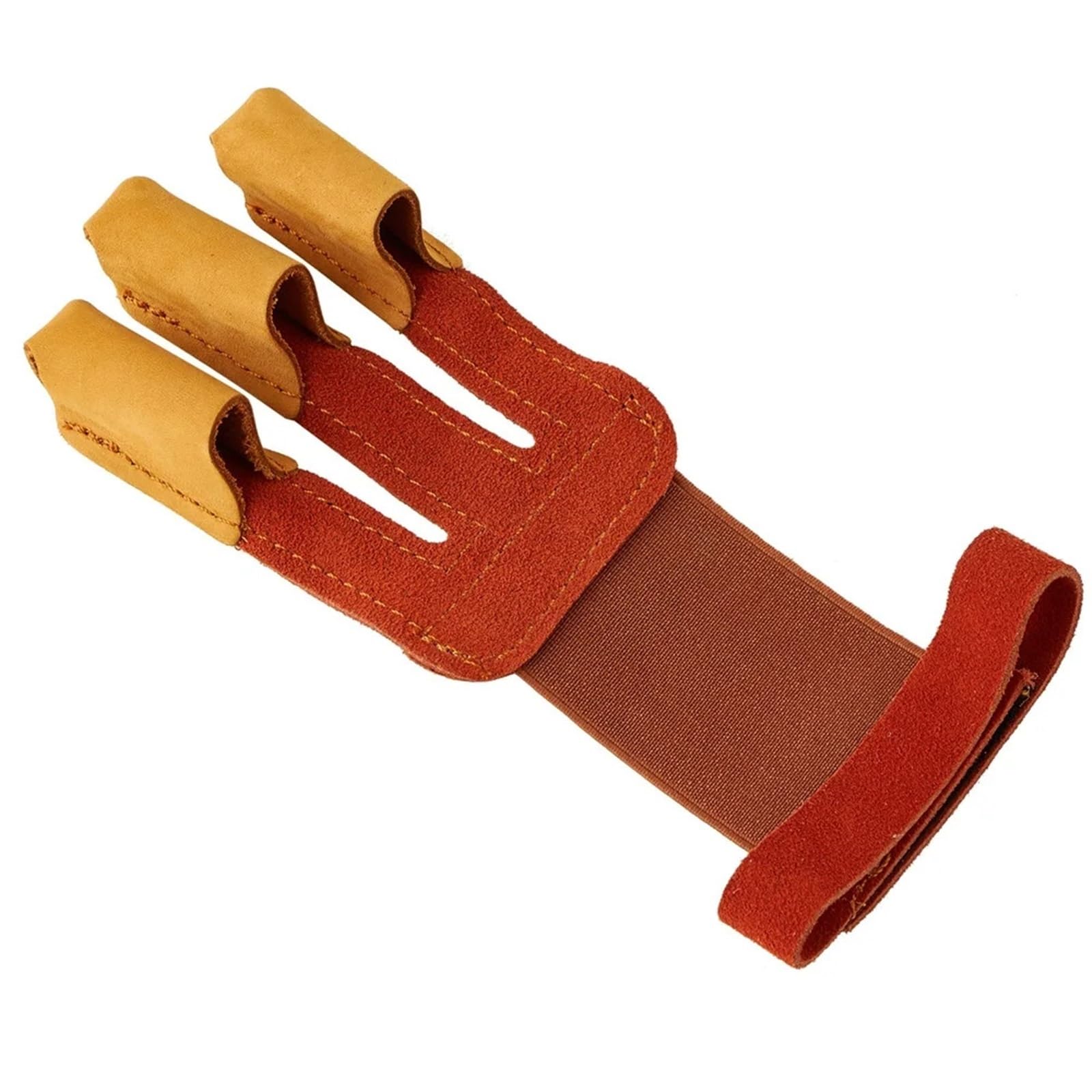 Armschutz Bogenschießen Wildleder Leder Fingerschutz Armschutz Bogenschießen Schießübungen Bogen Pfeil Sport Braun Schutzhandschuh Echtes Rindsleder 3 Finger