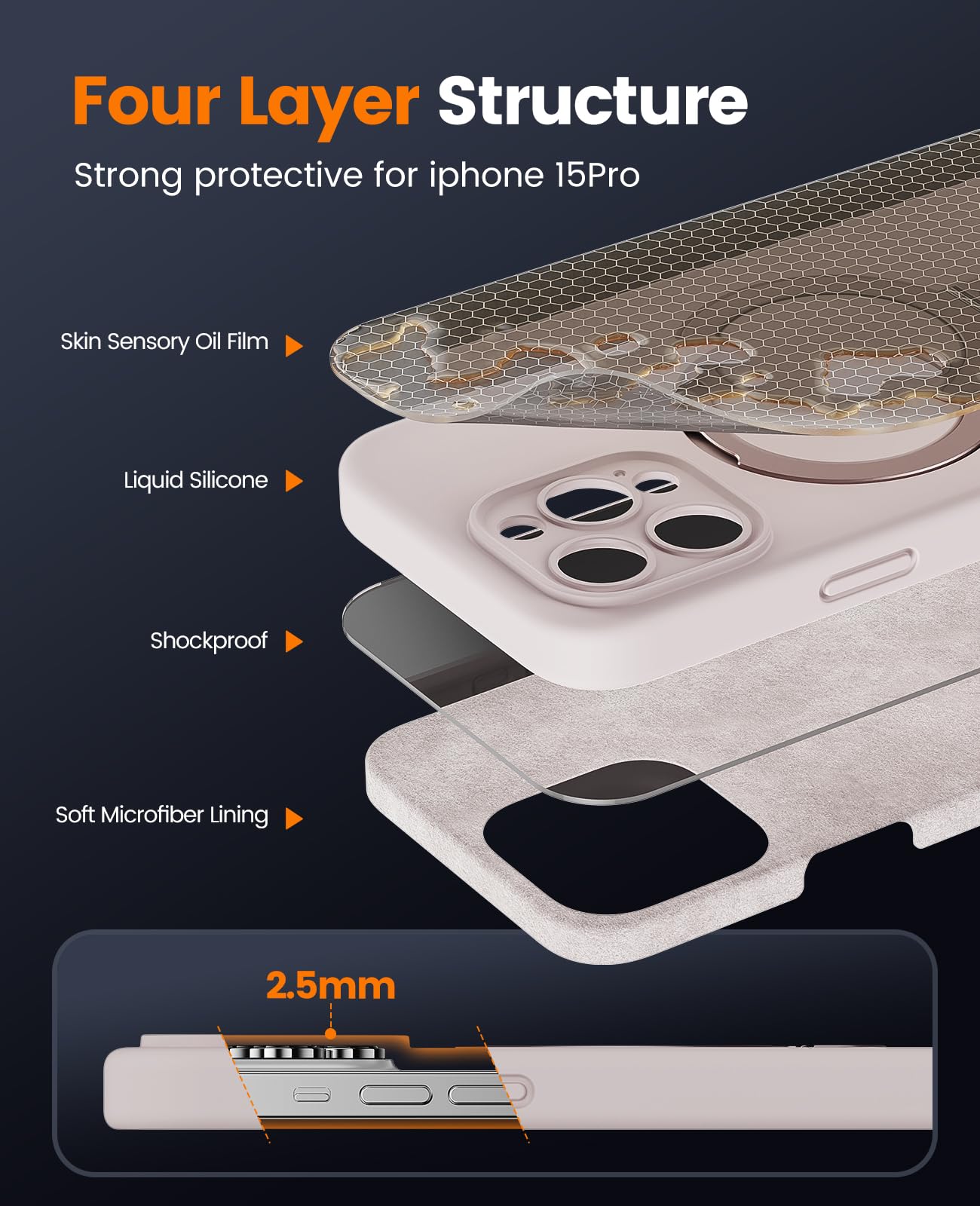 Amazon.co.jp: bitusado 液体シリコンケース 磁気スタンド付き iPhone