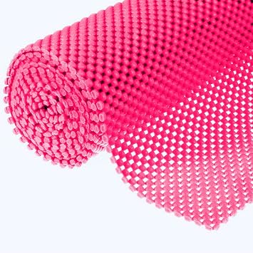 Drawer and Shelf Liner, Non-Adhesive Cabinet Liners, Non-Slip Protect Tableware/Cupboard, Bathroom Drawers, Shelves, Breathable, Durable Thick Flexible Grip mat, 16"x79"