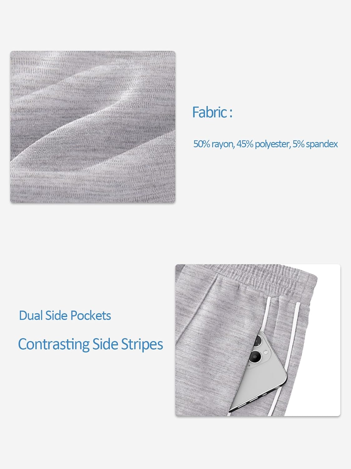 LASLULU Womens Wide Leg Sweatpants Baggy Straight Leg Sweatpants Y2K Dance Pants Gym Athletic Sweat Pants Joggers - Image 6