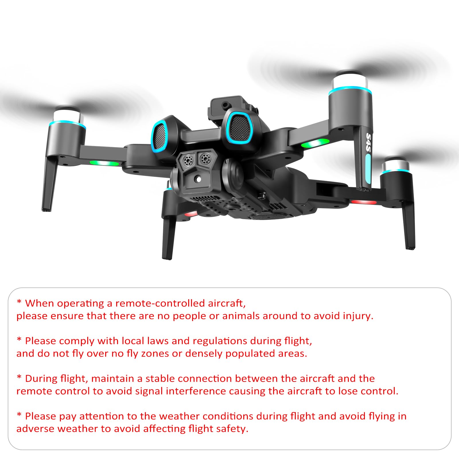 Drone con fotocamera per bambini e adulti, quadricottero pieghevole con controllo motore senza spazzole con ribaltamenti 3D Localizzazione ottica Fotografia gestuale per (Batteria 6K3)