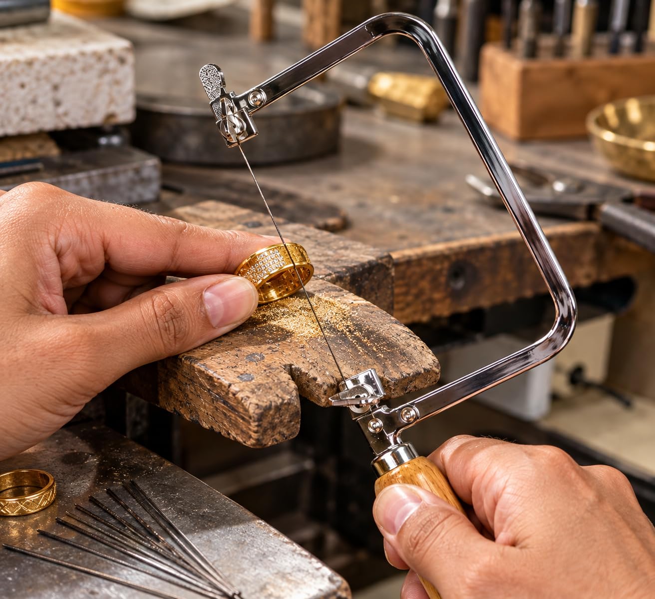 Jeweler's Hand Saw Frame - 120 Blades Included -4 Jeweler's Hand Saw Frame - 120 Blades Included -4