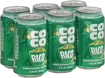 Amazon.com : Coco Rico Coconut Soda (Pack of 6),12 Fl Oz / 355 ml