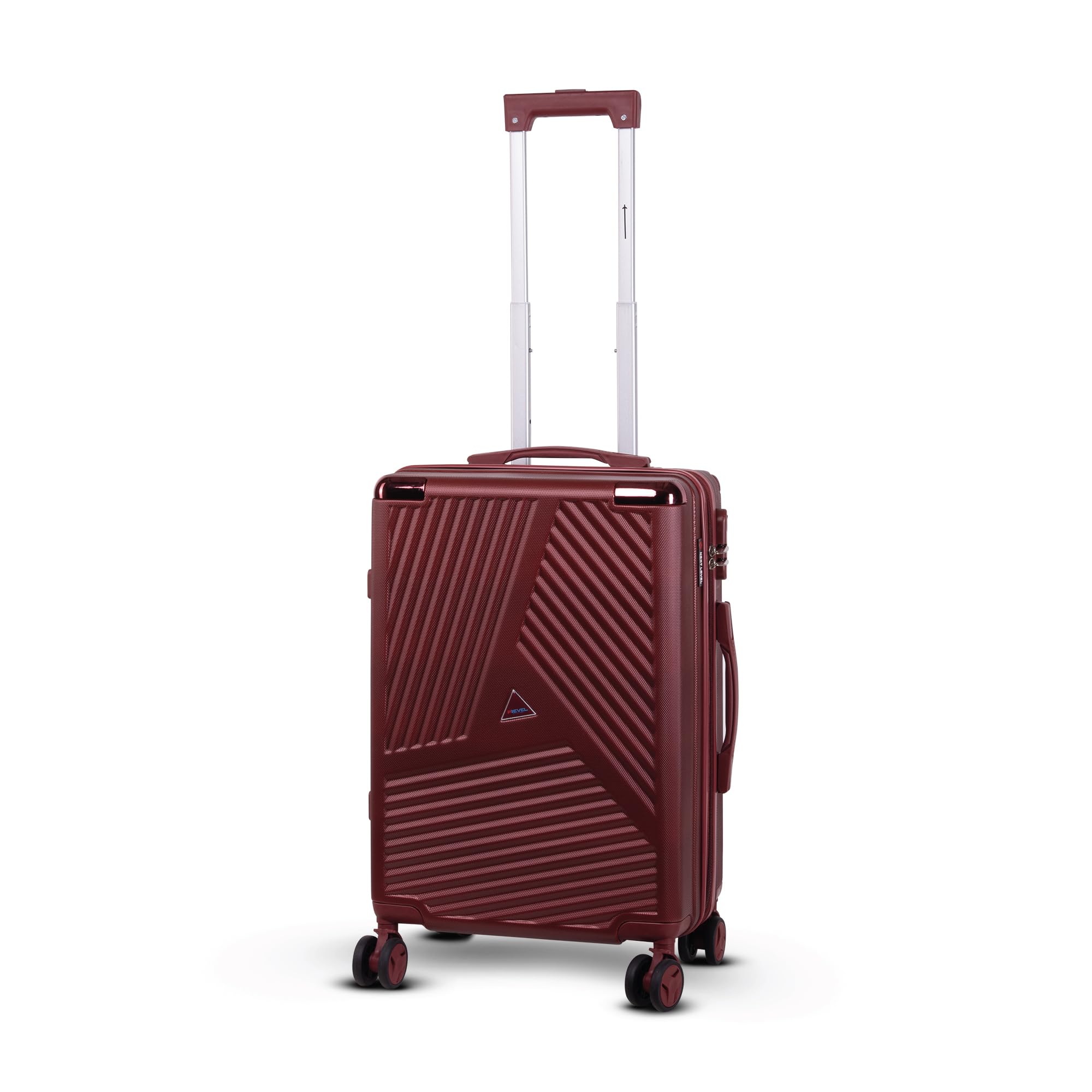 prevel Krypto 50 cm Cabin Polycarbonate+ABS Trolley Bag for Travel | Hard Shell Water Repellent | 8 Spinner Wheels | 360° Rotation | Lightweight Suitcase | Ideal for Trips & Holidays | Deep Crimson-picture-41