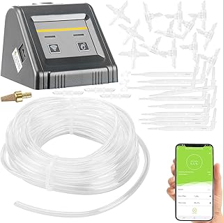 Royal Gardineer Bewässerungspumpe: Automatische WLAN-Bewässerungsanlage BWC-20.app für 10 Topfpflanzen (Bewässerung Zimmerpflanzen, Bewässerungsystem, Smart)