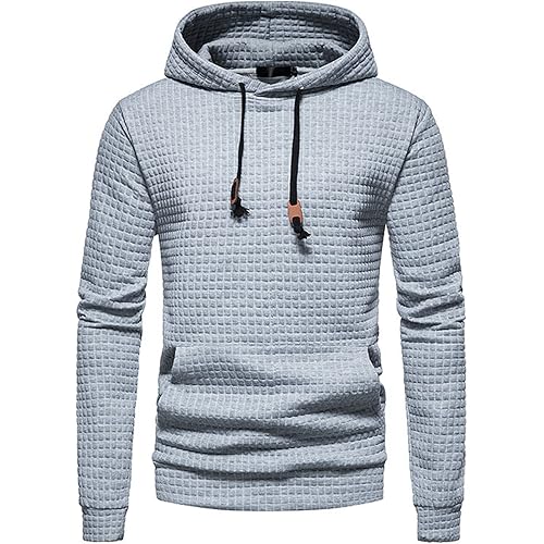 Mens Fashion Hoodies Sweatshirt Casual Long Sleeve Hooded Sweaters Pullover Winter Clothes for Men with Pocket