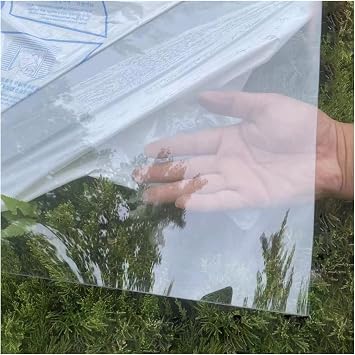 YXXSDP Outdoor Clear Plexiglass Panels/Acrylic Sheet, 1.2 MM Thin Flexible Plastic Sheet Plexi Glass Board, for Craft Signs DIY Display Projects Color 1.2x1m/3.9x3.3ft, Size 1.2mm