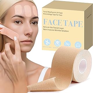 Face Tape for Wrinkles Overnight, Wrinkle Tape for Face, Face Lifting Tape, Kinesiology Tape
