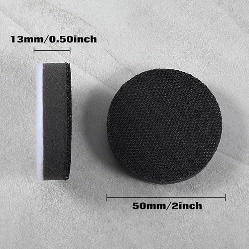 Miniatura 7 de SPEEDWOX Almohadilla de esponja suave de 2 pulgadas con gancho y bucle, paquete de 5 almohadillas de espuma suave, esponja de lijado, almohadilla