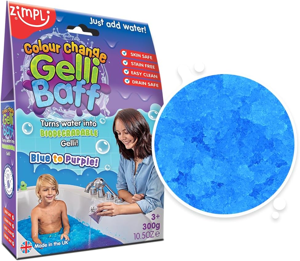 Zimpli Kids Gelli Baff Zimble Ballistic Blue Changing Box