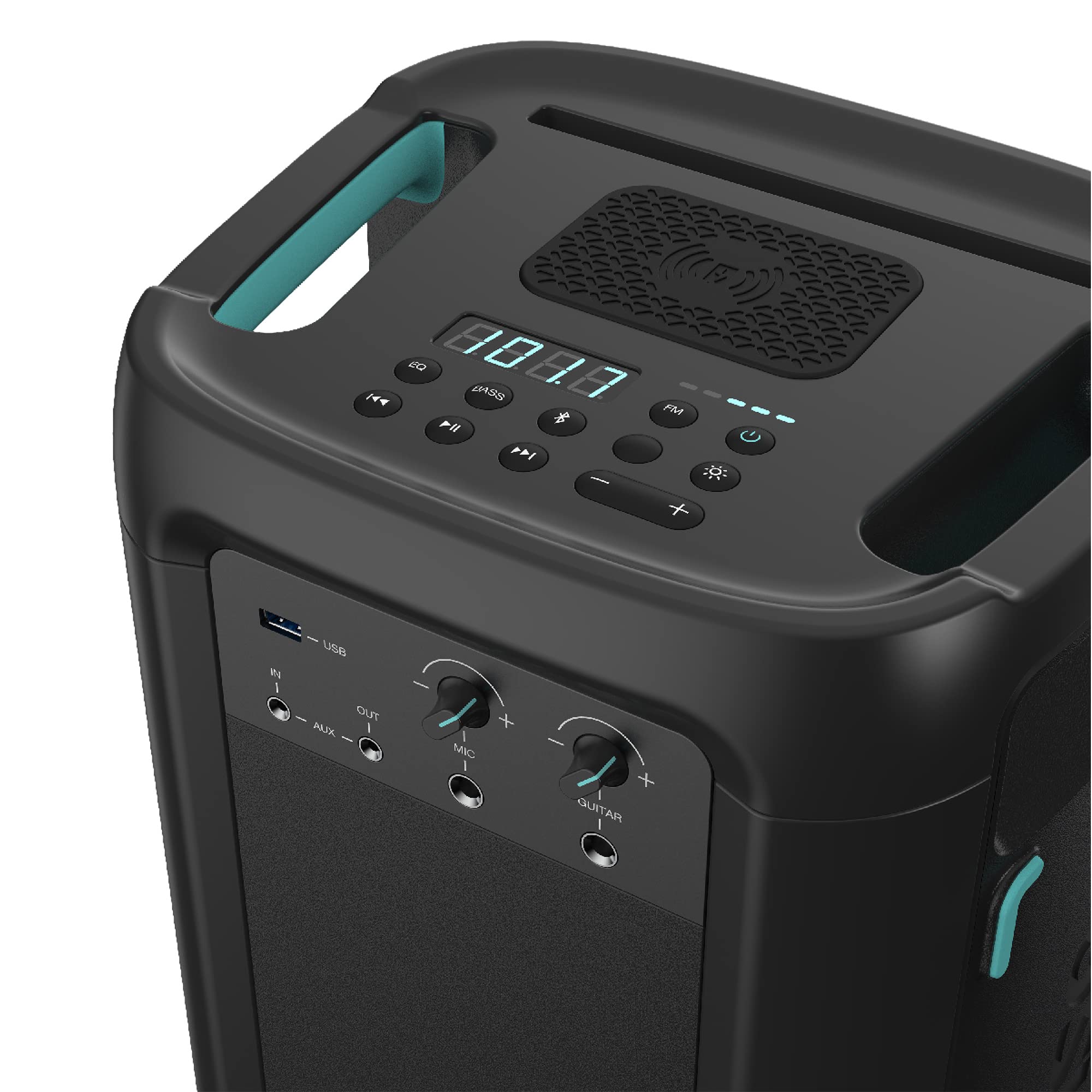 Hisense Party Thunder, 620 W Maximale Audioleistung, AI Lichtshow, 18 Stunden Akkulaufzeit, Auracast™ Receiver, Transportierbar, ConnectLife, IPX4 Wasserdicht, AI Vocal Fader, Bluetooth 5.4