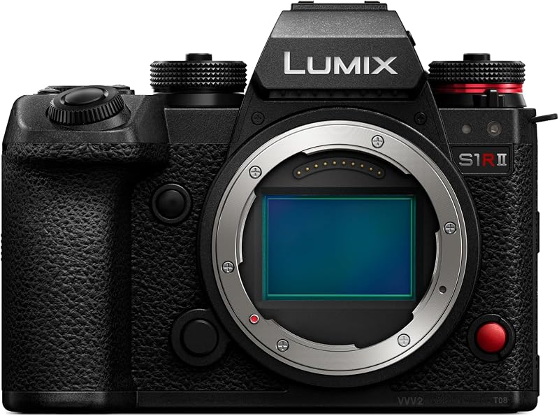 Cámara digital sin espejo Panasonic LUMIX S1RII de fotograma completo, modelo híbrido con sensor de fotograma completo de 44,3 MP y la primera cámara digital de grabación de vídeo 8K de LUMIX: DC-S1RM2 | Primera grabación de vídeo 8K de la historia: DC-S1RM2, modelo híbrido con sensor de 44,3 MP