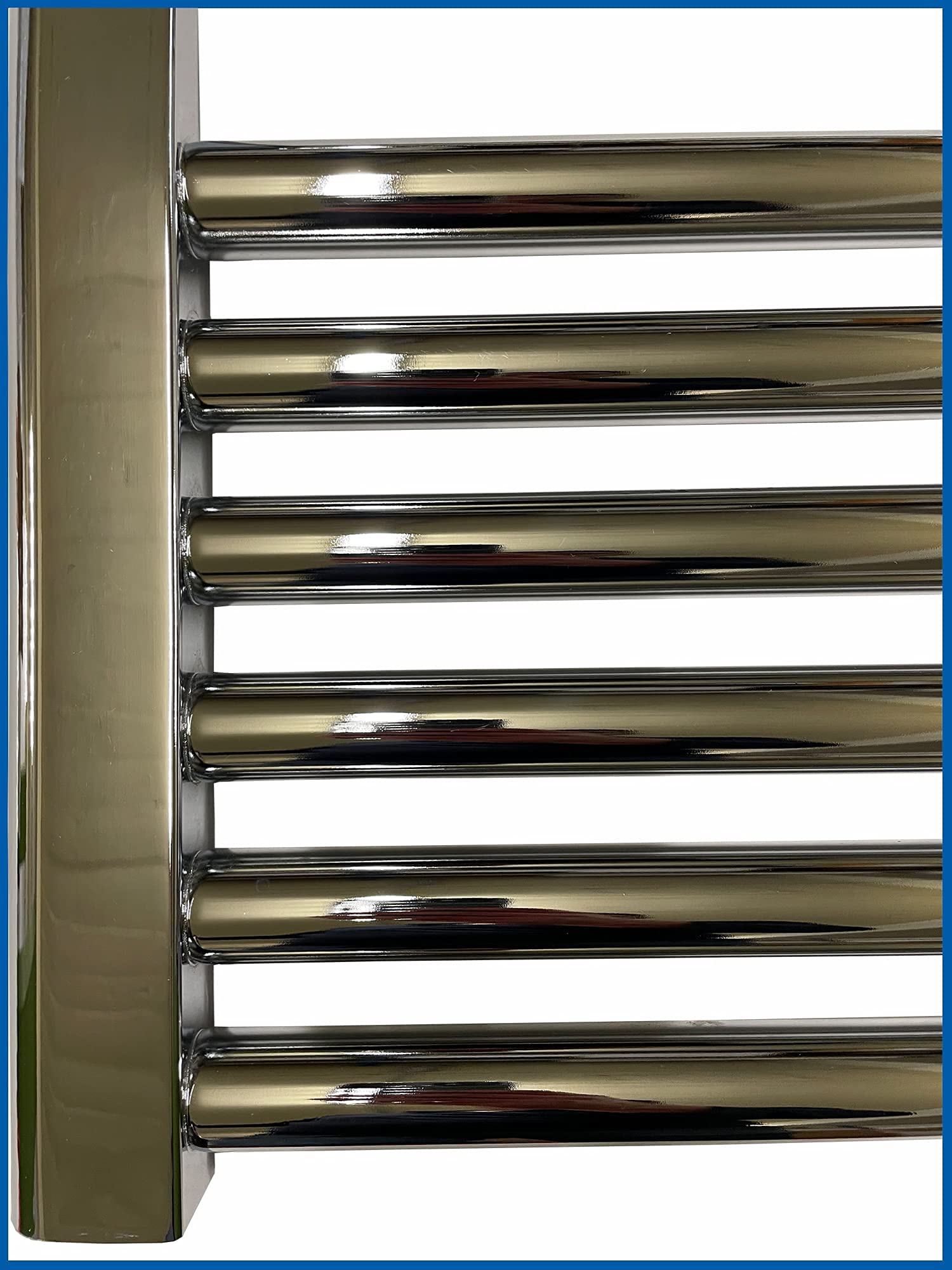 Grzejnik łazienkowy LIDYA wysoki połysk chrom 300 x 1200 mm. Prosty z przyłączem środkowym suszarką do ręczników ogrzewacz na ręczniki