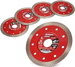 EZARC 115mm Diamond Cutting Disc Ultra Thin Diamond Cutting Disc for Cutting Marble, Granite, Porcelain, Ceramic, Bricks (Pack of 5)