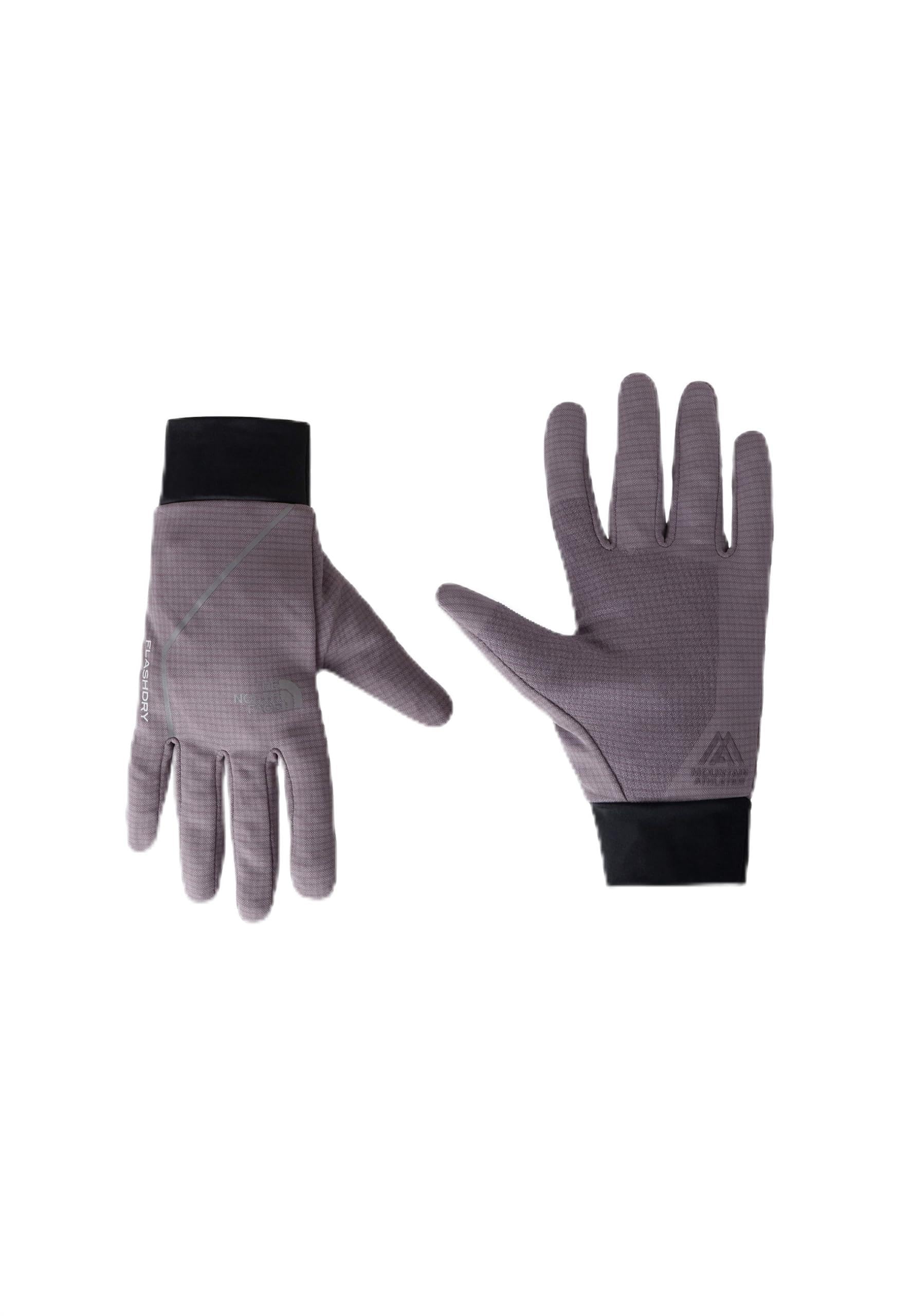 Guantes TNF Flex elásticos y ligeros gris talla S unisex running 7
