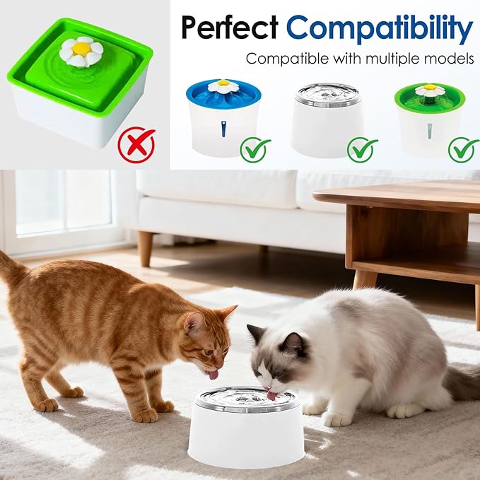 10 Filtros para Fuente de Agua para Gatos, Compatible con Catit miniatura 5