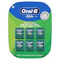 Vista 6 de Oral-B Glide Dental Floss, Scope Mint Flavor, 40 m, Pack of 6