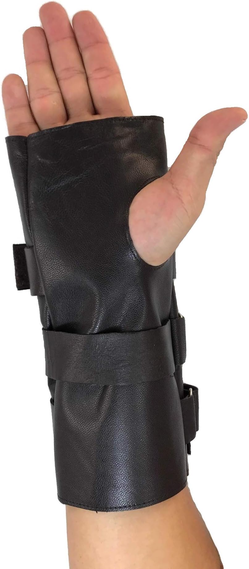 thecostumebase Bane Glove Tdkr Costume Wrist Protector Sheep Skin Brown