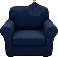 Vista 75 de XINEAGE - Fundas para sofá de 3 piezas, para sofá de 2 cojines extragrandes, funda súper elástica para sofá de 2 asientos, funda universal para sofá