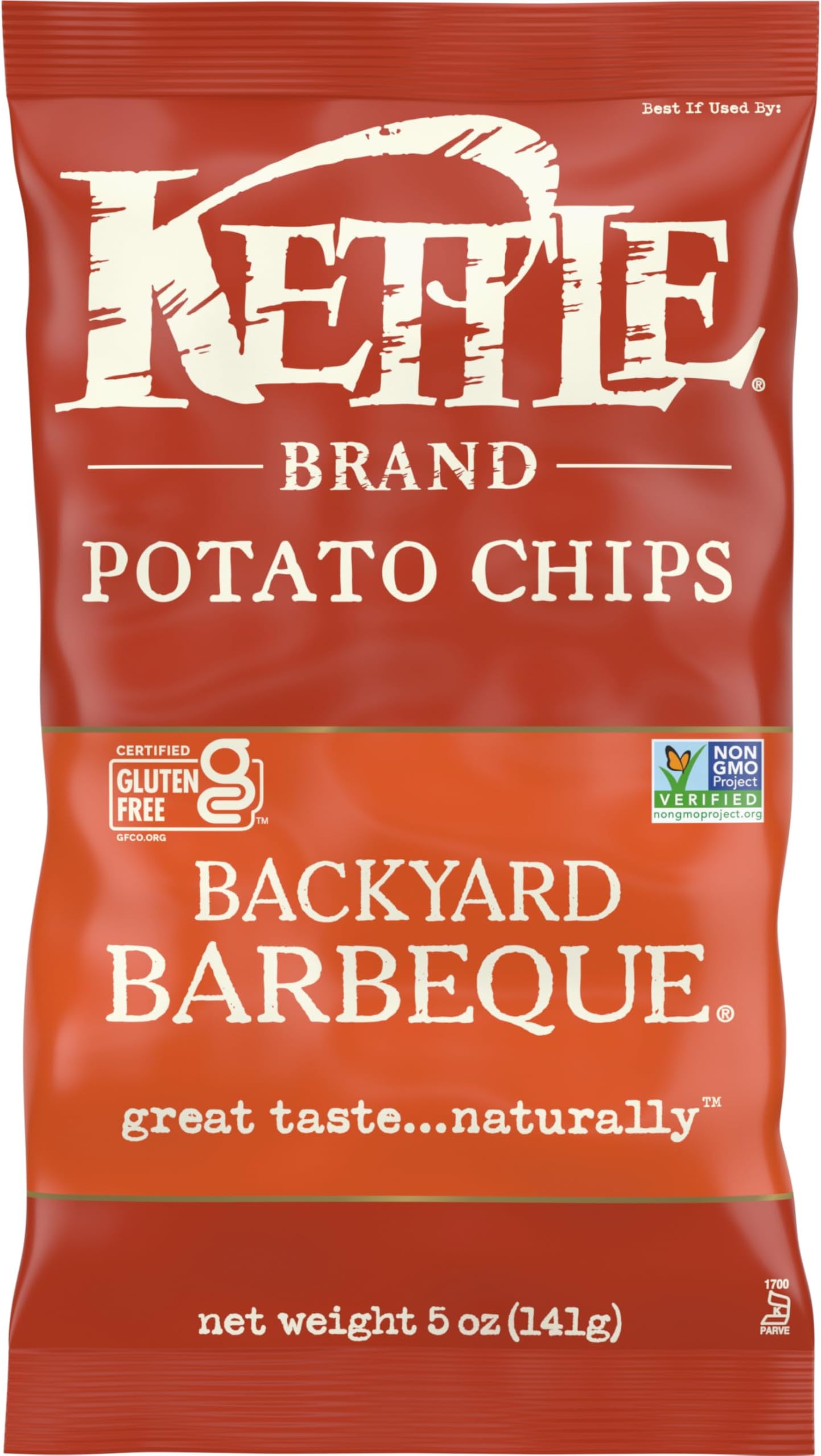 Kettle Brand Potato Chips, Backyard Barbeque Kettle Chips, 5 Oz