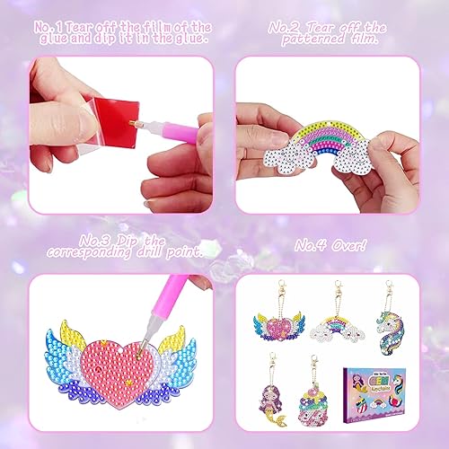 Miniatura 6 de Kalyrart Manualidades artísticas para niñas de 8 a 12 años regalos de pintura para niños de 5, 6, 7, 8, 9 años, regalos de juguete para niñas de 7 a