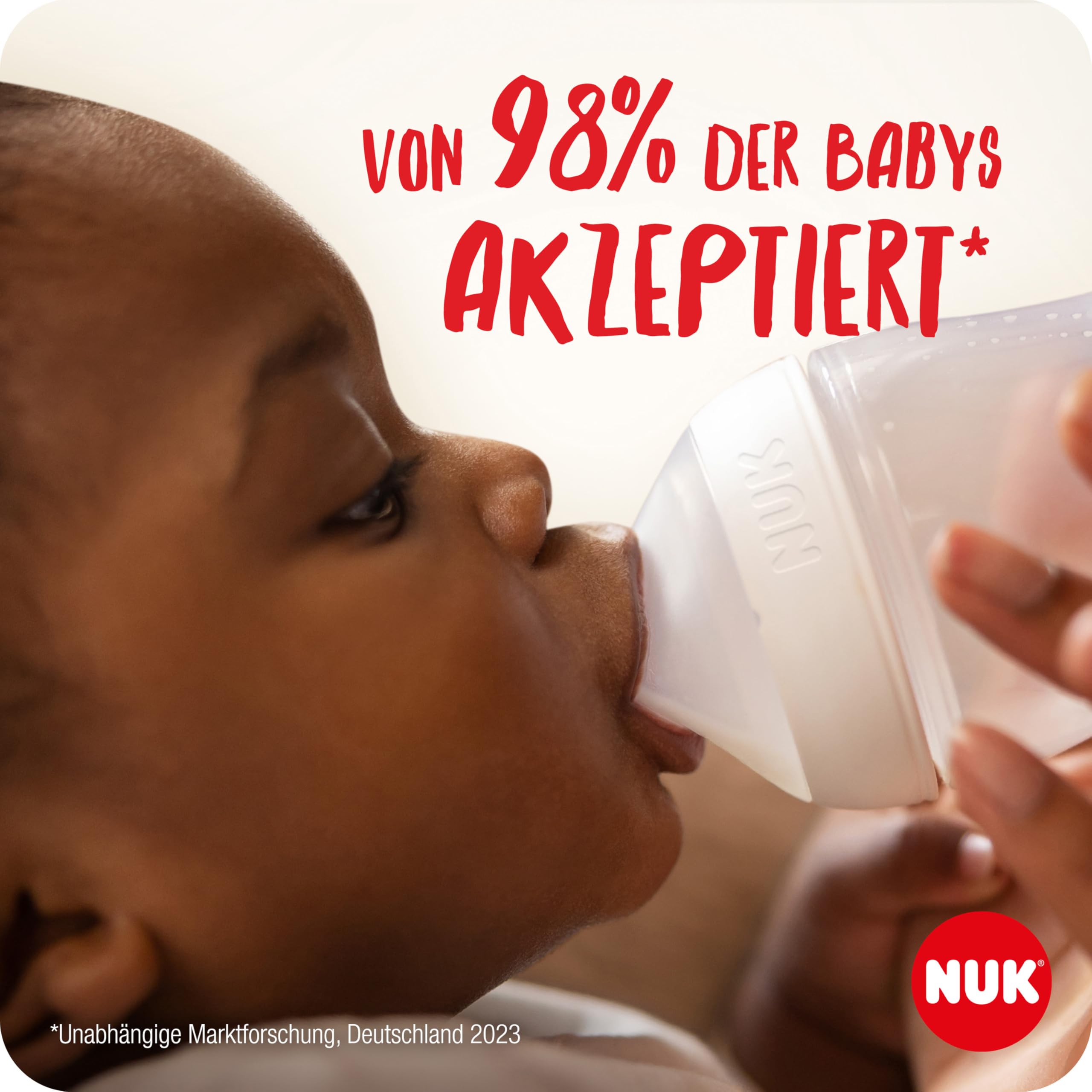 NUK Perfect Match Babyflaschenset | Ab 0 Monate | Passt sich dem Baby an | 3 Anti-Colic-Babyflaschen und Space-Schnuller | BPA-frei | Disneys Winnie Puuh | 4 Stück