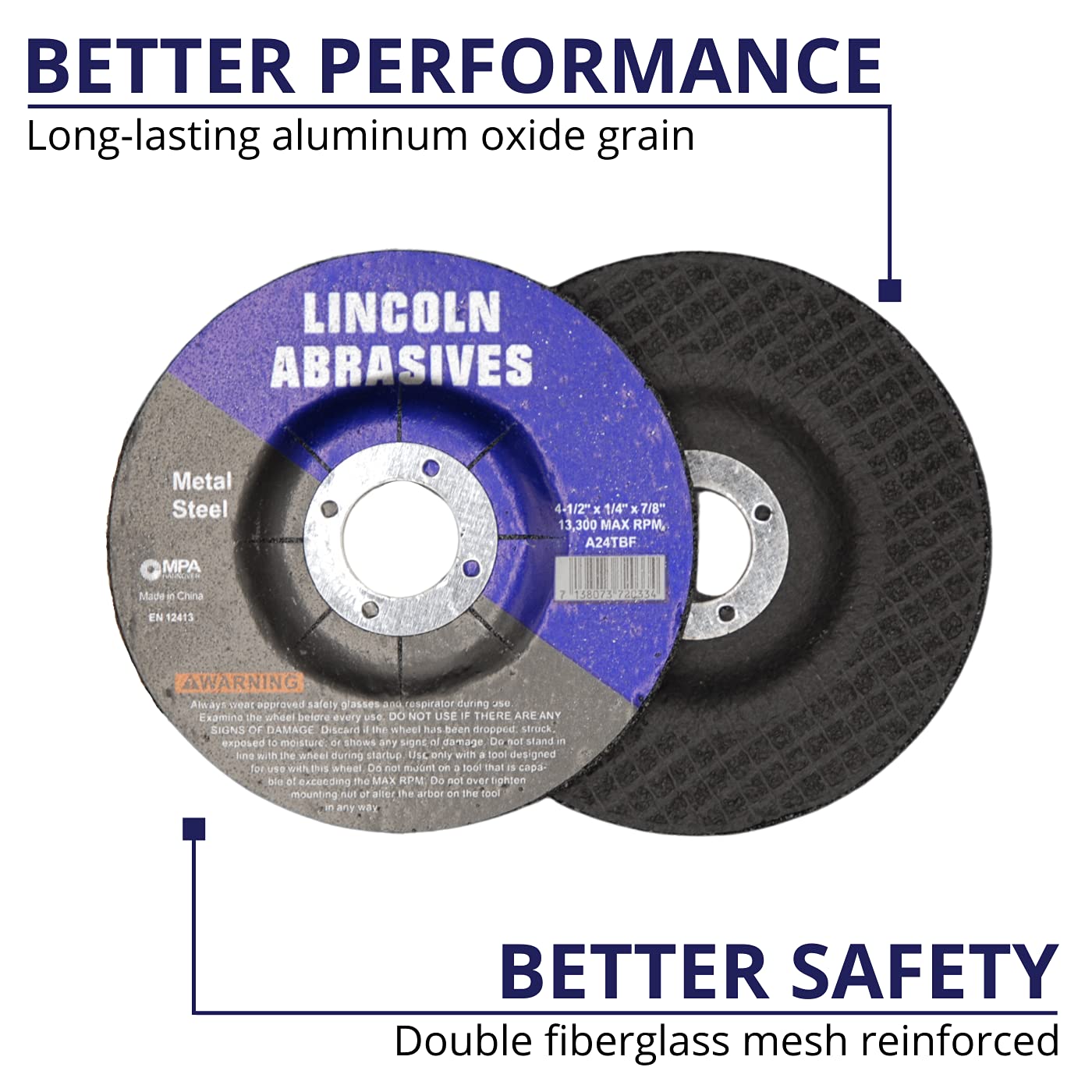 Mola Spessore 1/8 Pollici Disco Mola 4-1/8 X 1/8 - 104.8mm X 3.2mm Per Smerigliatrice Angolare Utensili Da Taglio - Foto 3