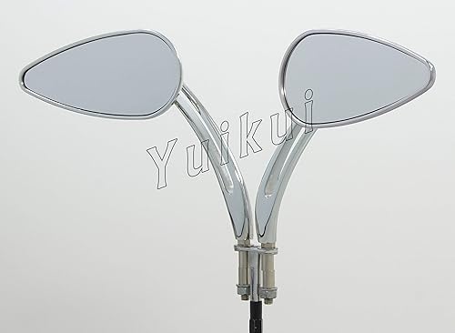 Miniatura 2 de Espejos universales cromados y negros con calavera para Yamaha FZ-09 2014-2017FZ1 N 2006-2015XSR