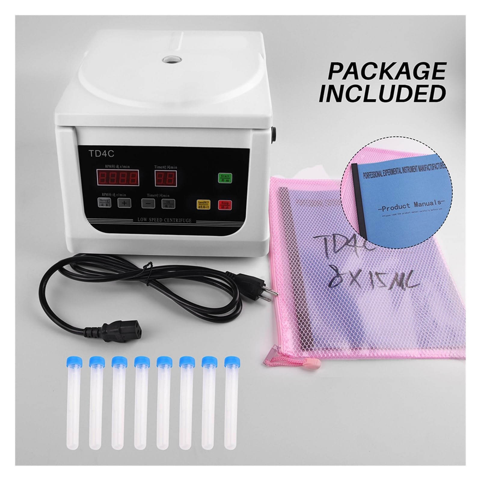 Wirówka laboratoryjna, Elektryczna wirówka krwi laboratoryjna wirówka plazmowa Prp 15ML * 6 probówka wirówkowa 4000 obr./min do rozdzielania próbek