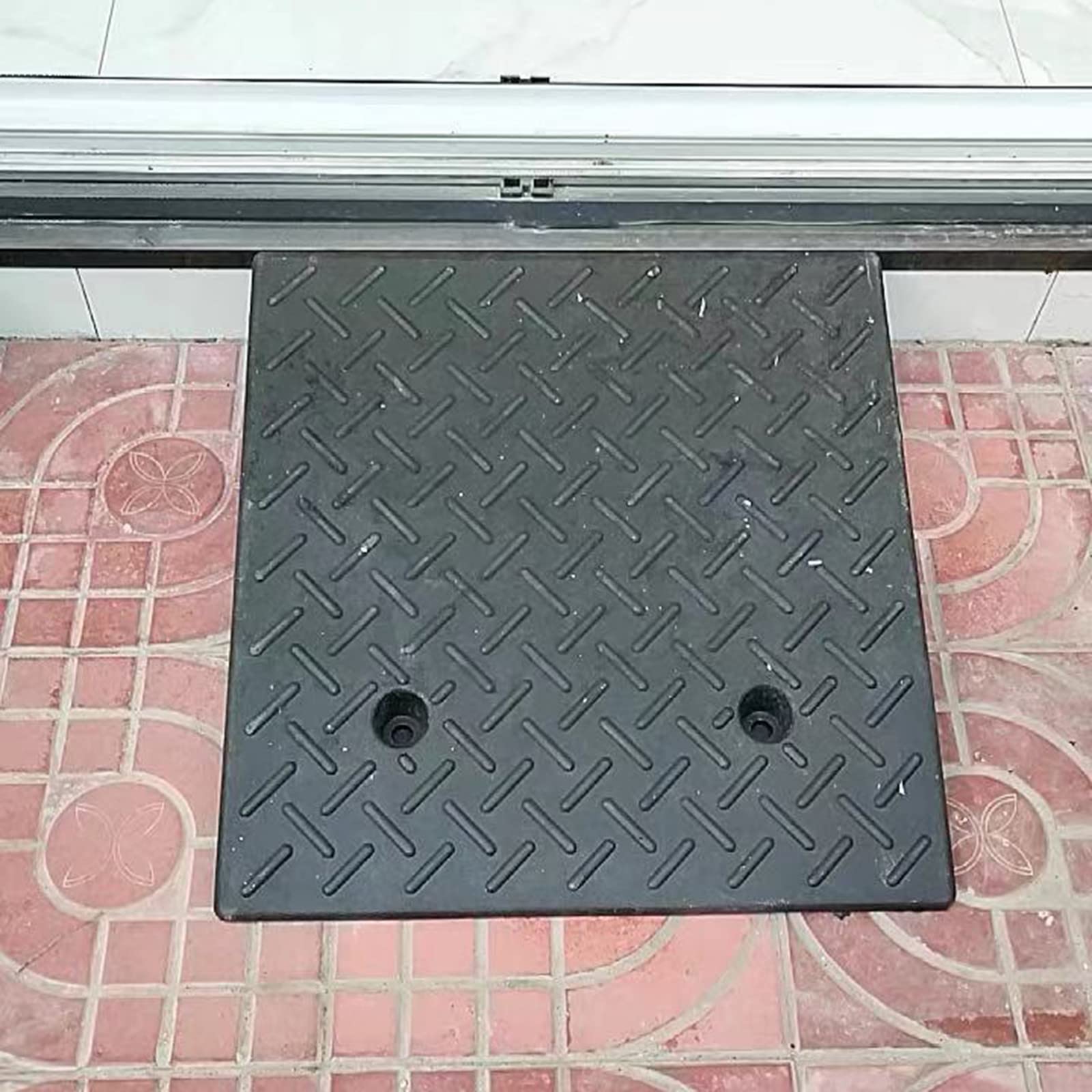 Rampas para umbral en suministros y equipo médicos, Rampasas De Umbral, Rampasas De Motos Rampasa Para Sillas De Ruedas Mobility Scooter Rampasas Rampasas De Vehículos Seg(Size:50*50*15CM,Color:Negro)