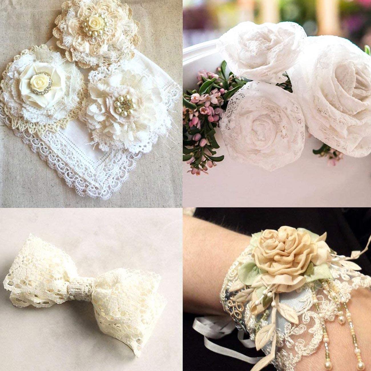 CC wonderland zone Ruban Dentelle Noir(3 cm x 23 m)-Ruban Vintage pour Mariage,Couture,Fleurs Décoration