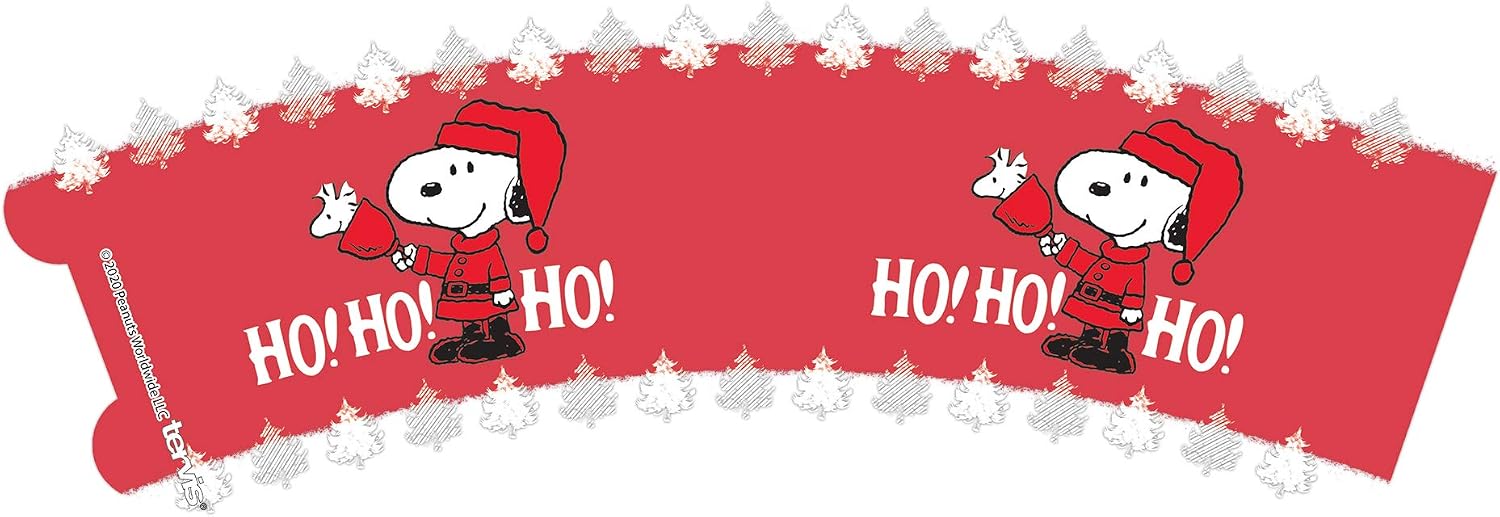Tervis Peanuts - Ho Ho Ho Christmas Made in USA Double Walled Insulated Tumbler Travel Cup Keeps Drinks Cold & Hot, 16oz Mug, Classic image 2