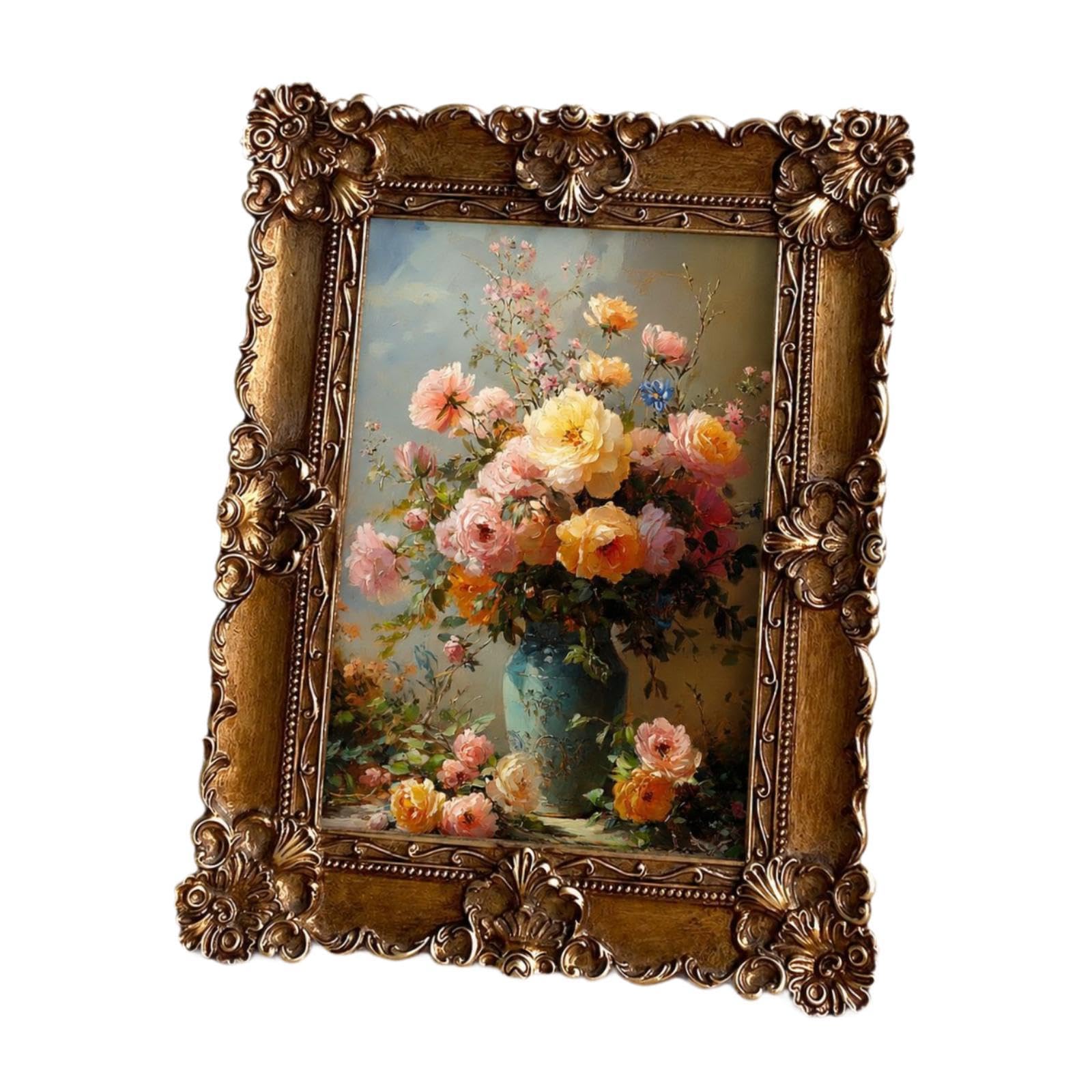 Homyl Cornice Portafoto Ornamentale, Regalo Artistico per La Casa, Decorazione per Soggiorno, Sala Da Pranzo, Tavolo Da Pranzo.