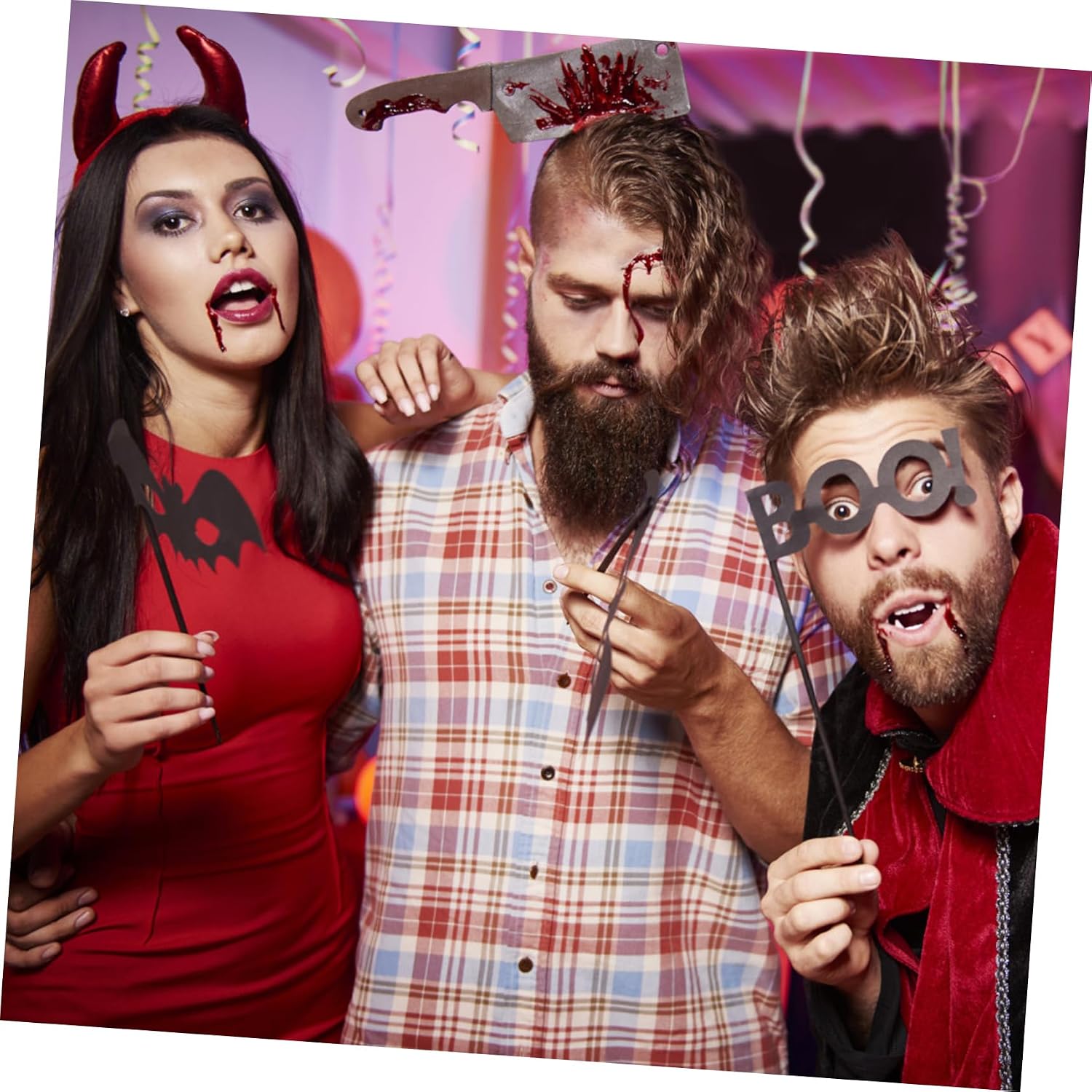 Ipetboom Halloween Makeup Kit Fake Blood Gel Spray Realistic Blood Effects for Cosplay Party