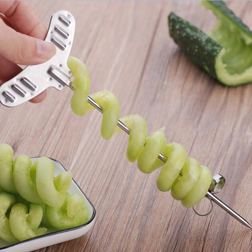 Hachoir à légumes, Spiraliseur manuel for légumes – Coupe-légumes en spirale facile for radis, pommes de terre et plus encore