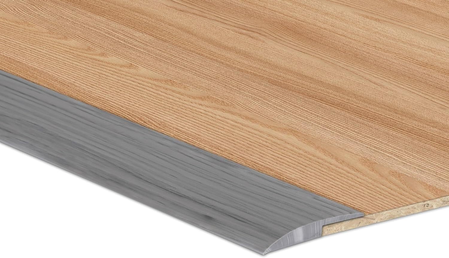 4M Samoprzylepna taśma krawędziowa do wykładziny PCV Listwy przejściowe do podłóg laminowanych Listwy progowe do drzwi Płytki wykończeniowe(Grey Wood Grain,4M)