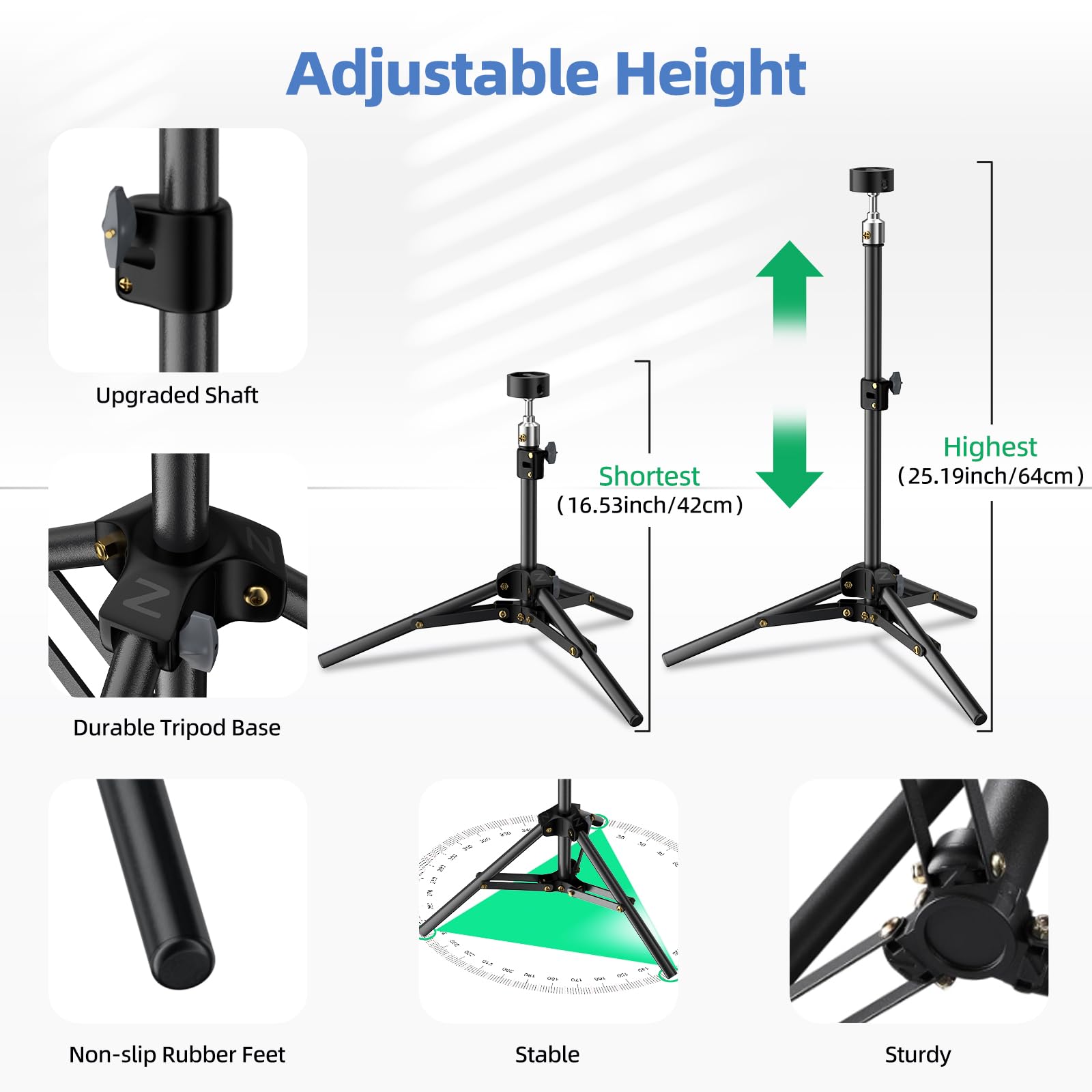 für Starlink Mini-Stativ, verstellbare Stativhalterung für Starlink Mini Dish, tragbares Ständer-Montageset für Star Link Mini-Zubehör für Outdoor-Camping, Wohnmobil