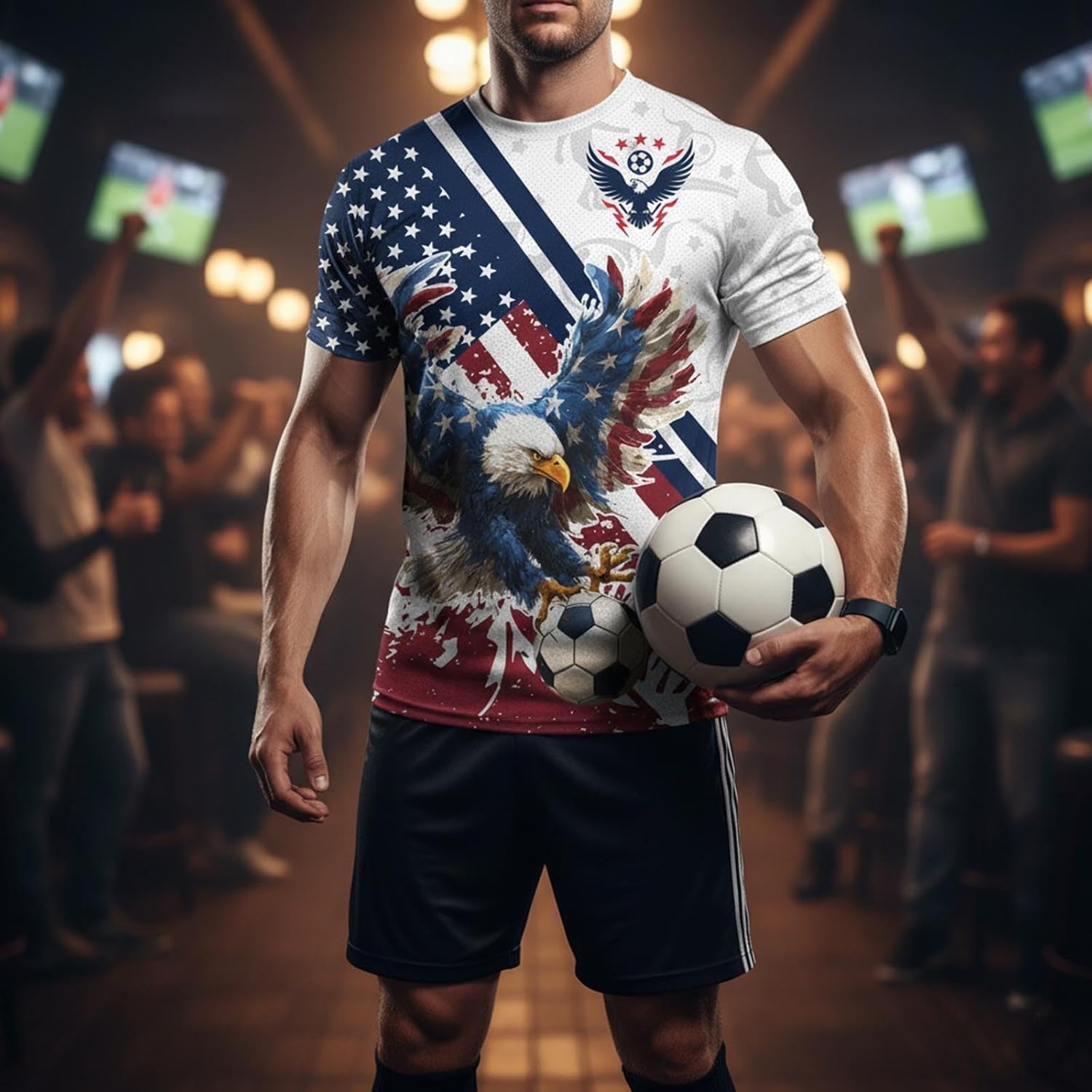 National Flag Soccer Jersey Football Training Apparel Outdoor T-Shirt Print Crewneck Fashion Short Sleeve for Men and Women