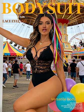 Buitifo Women Sexy Bodysuit One Piece Babydoll Lingerie Lace Teddy Negligee