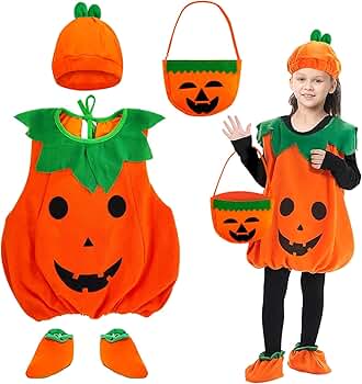 Carnavalife Disfraz Bebe Halloween Calabaza Con Sombrero Para Halloween
