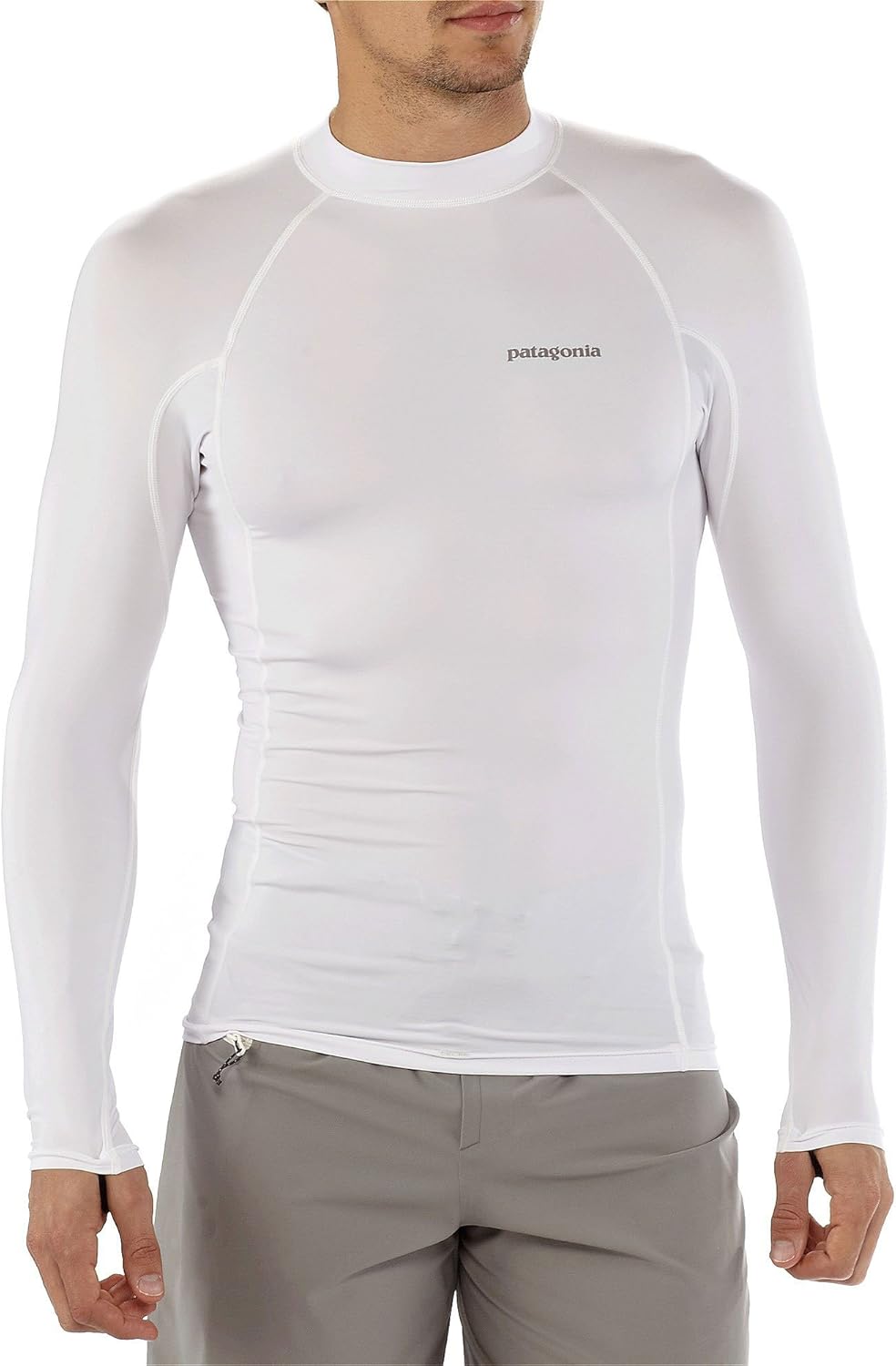 Amazon Co Jp パタゴニア Patagonia ラッシュガード Men S R0 Long Sleeved Top メンズ R0 ロングスリーブ トップ Feather Grey Xs ファッション