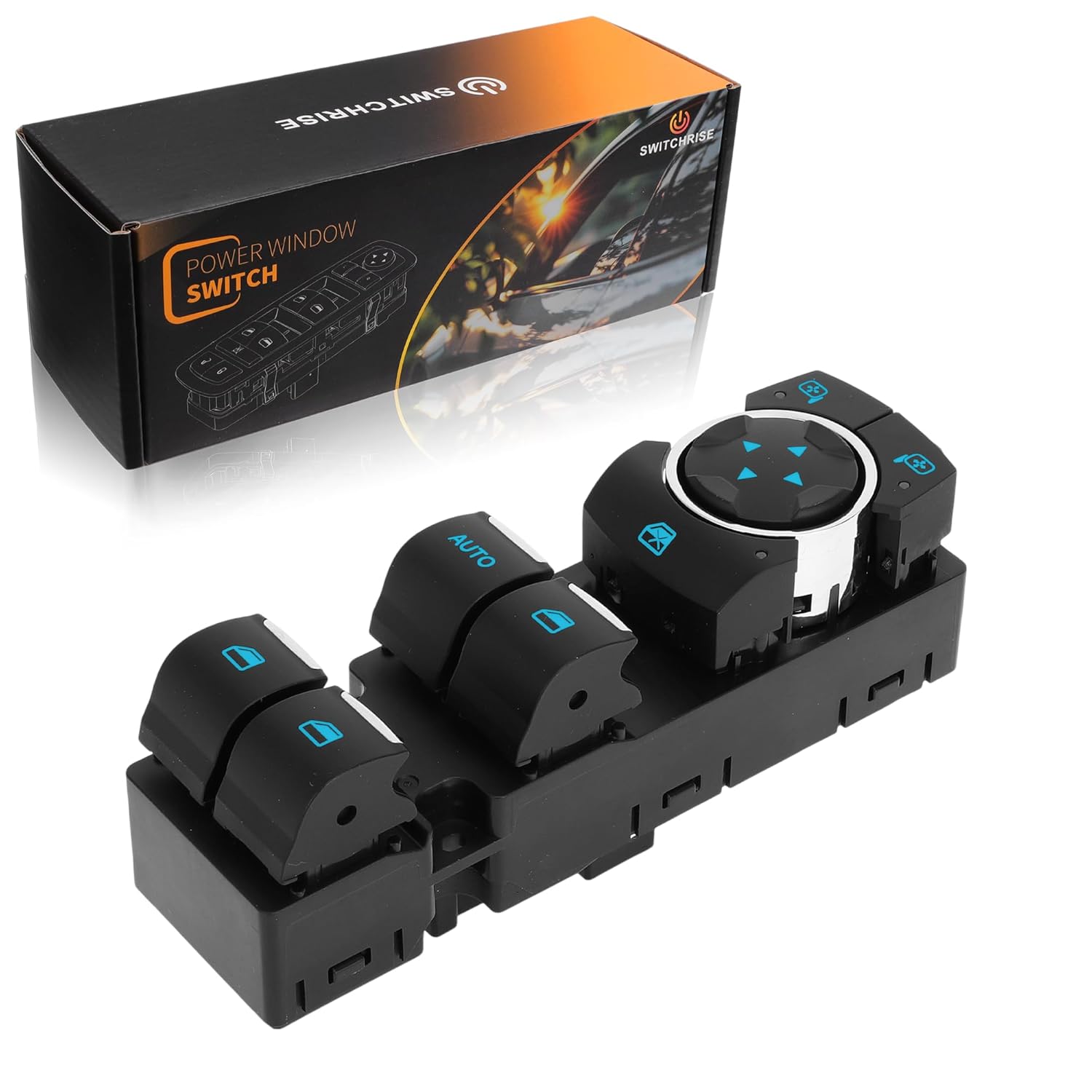 Car Power Window Switch No.BB5Z14529CA Front Left Driver Side Window Control Switch for Ford Explorer Police Interceptor for Utility Black