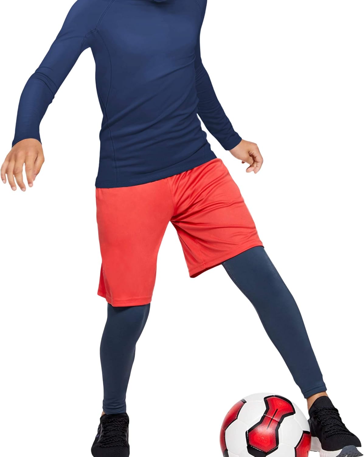 TELALEO Boys' Girls' Compression Shirts Youth Long Sleeve Undershirt Sports Performance Moisture Wicking Baselayer 1/2/5 Pack : Clothing, Shoes & Jewelry