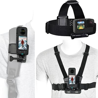 Bestoct Accessories Set for GoPro Hero13/12/11/10/9/8/7/5 Black,DJI Action 6/5pro/4, Chest Mount Harness, Backpack Holder, Head Strap Bracket,3 in 1 Kit,Compatible with Insta360 X5/X4/X3/Acepro2,AKASO