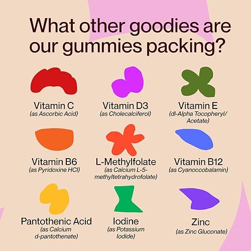 Miniatura 5 de Gomitas de retinol y biotina para una piel clara y suave, cabello y uñas saludables  Suplemento con zinc, vitaminas A, E y C  Sin OMG, sin gluten,